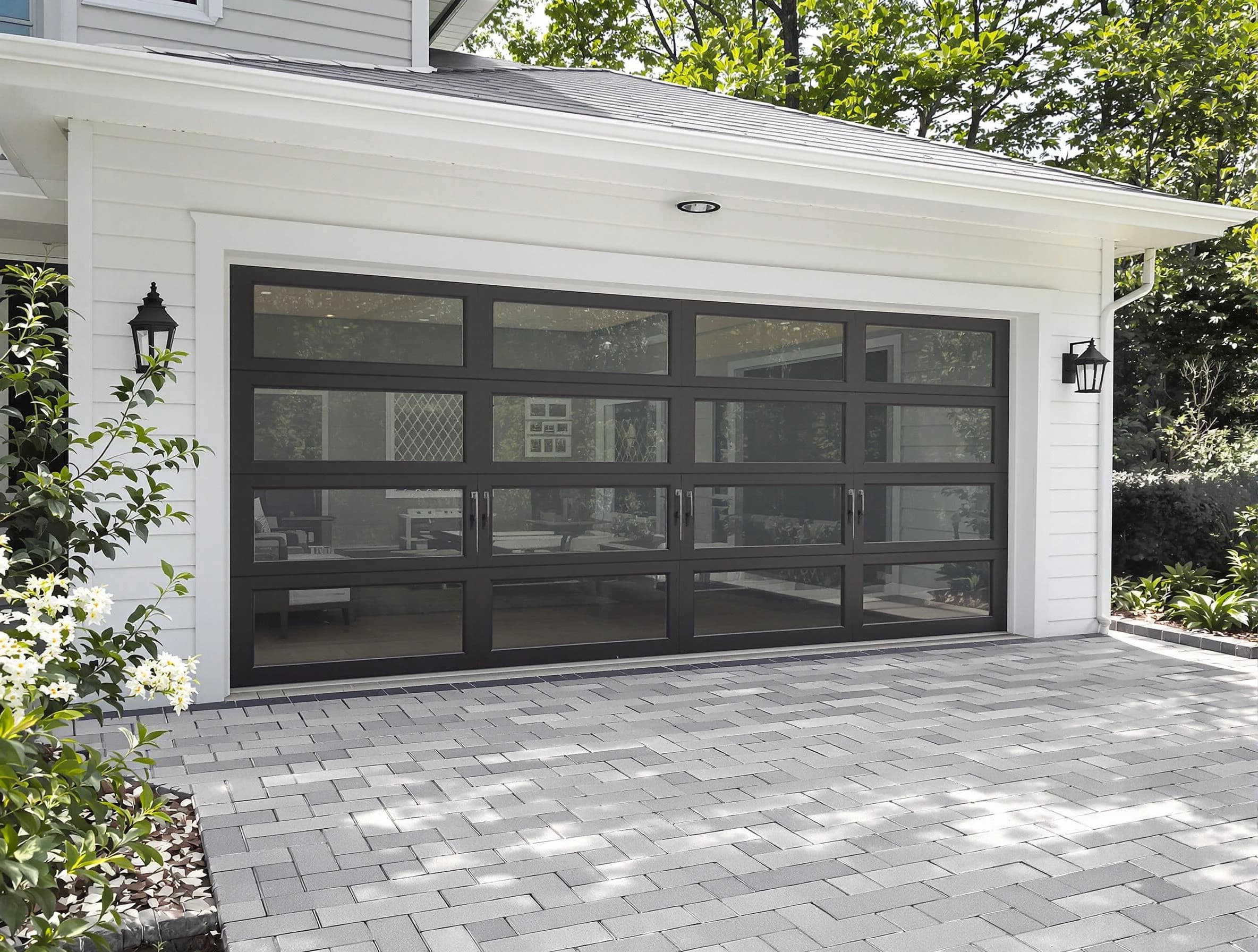 Litchfield Park Garage Door Repair design specialist presenting custom garage door options to Litchfield Park homeowner