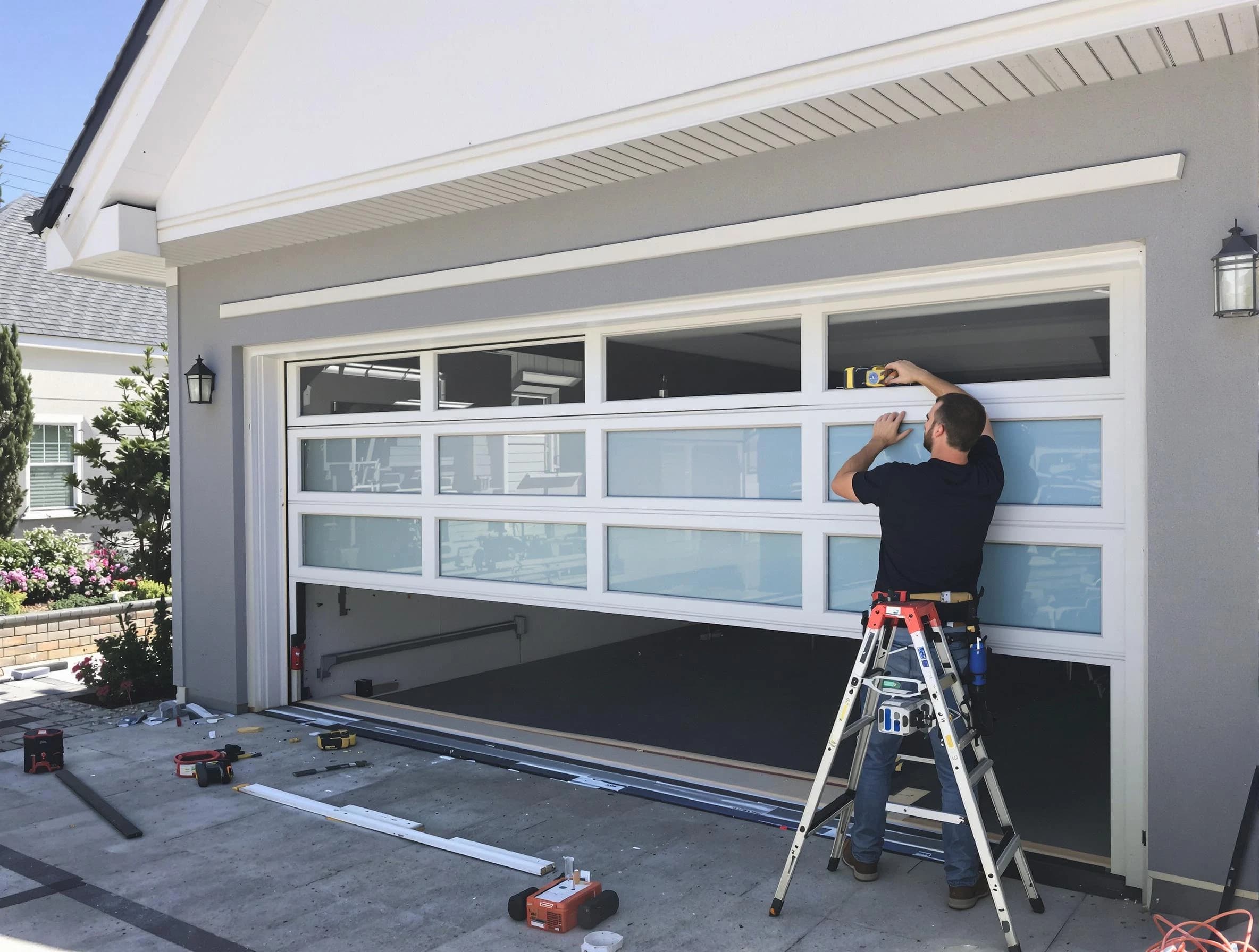 Litchfield Park Garage Door Repair team performing garage door replacement in Litchfield Park
