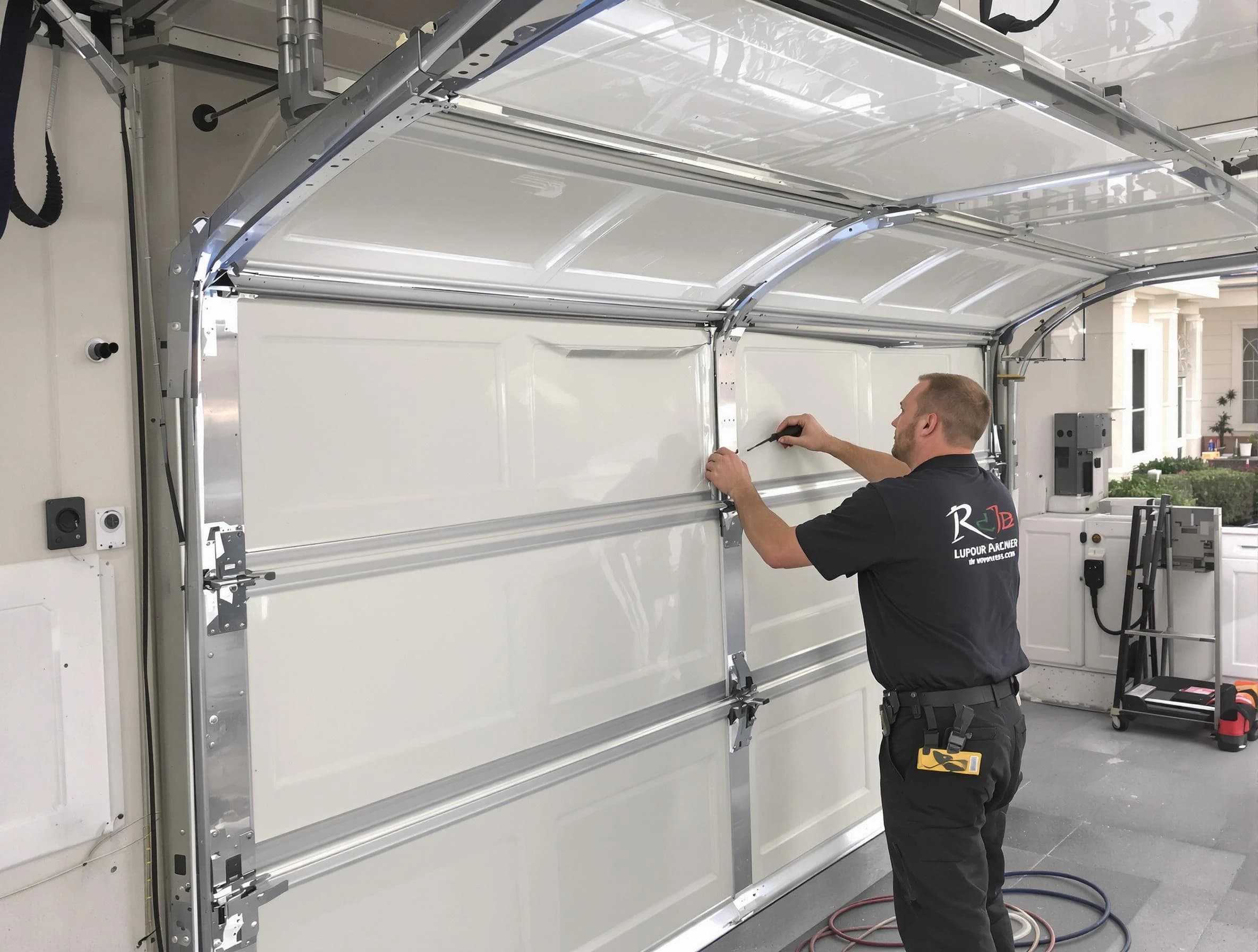 Litchfield Park Garage Door Repair professional performing panel repair in Litchfield Park
