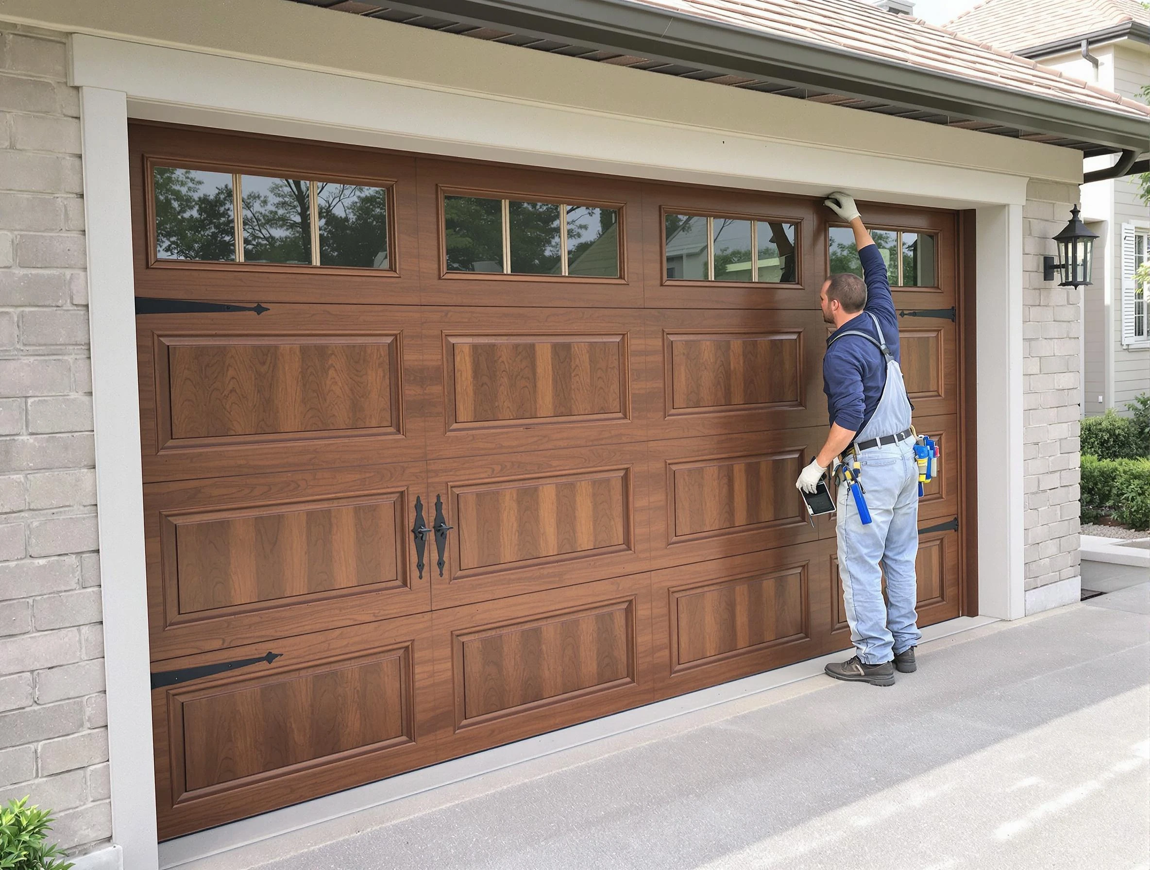 Custom garage door showcase by Litchfield Park Garage Door Repair in Litchfield Park